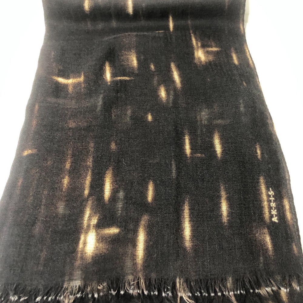 Akris Black Multicolored Abstract Scarf - Picture 7 of 10
